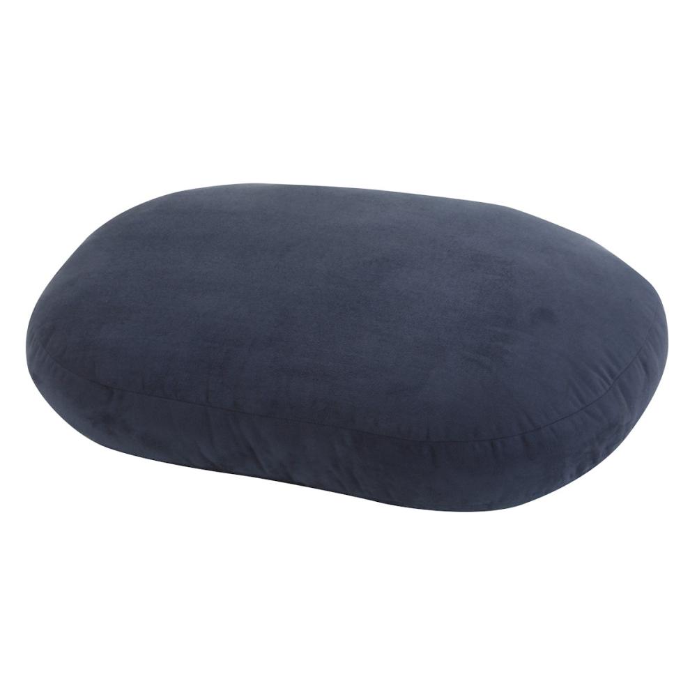 アテーナライフ　もちもちオーバルクッション　ブルー　Ｍ　３９×５５×厚さ１４ｃｍ