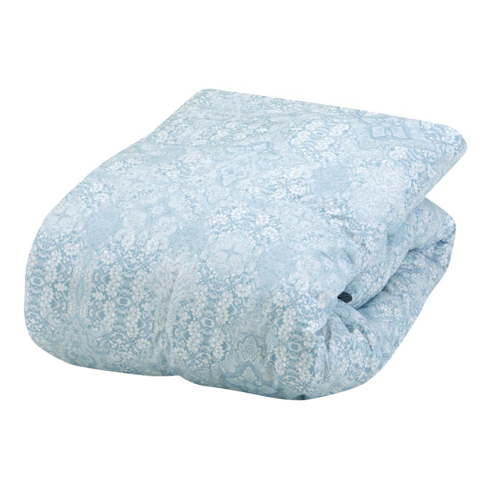 西川　羽毛掛布団　ホワイトダックダウン８５％　１．０ｋｇ　ルミナス　ブルー　シングルロング　１５０×２１０ｃｍ