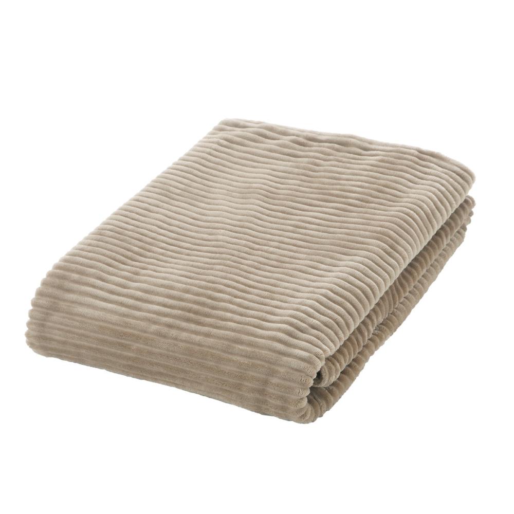 アテーナライフ　毛布にもなるボリューム掛布団カバー　ベージュ　シングルロング　１５０×２１０ｃｍ