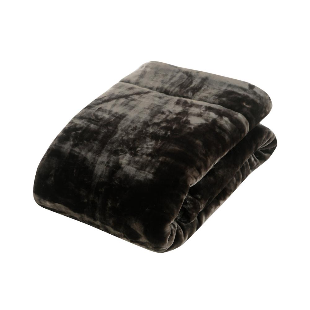 アテーナライフ　暖プラス　３つの効果であったか２枚合わせ毛布　ダークブラウン　ダブル　１８０×１９０ｃｍ
