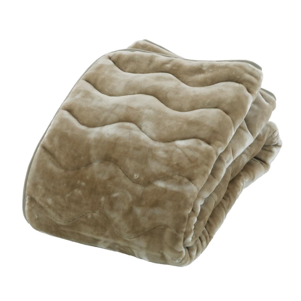 アテーナライフ　暖プラス　３つの効果であったか敷きパッド　ベージュ　シングル　１００×２００ｃｍ