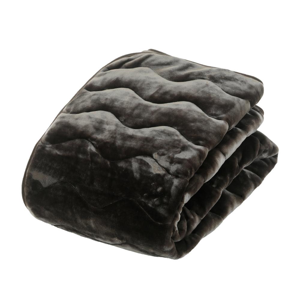 アテーナライフ　暖プラス　３つの効果であったか敷きパッド　ダークブラウン　ダブル　１４０×２００ｃｍ