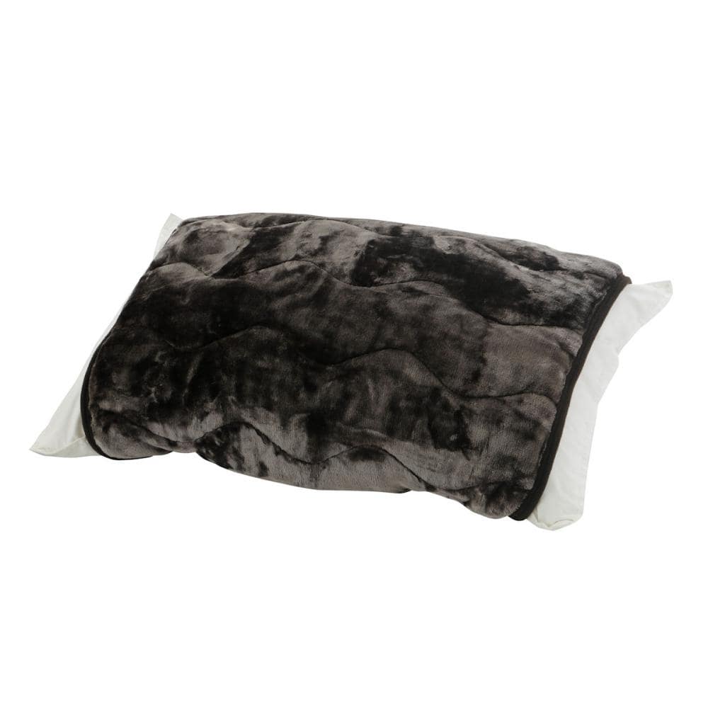 アテーナライフ　暖プラス　３つの効果であったか枕パッド　ダークブラウン　５０×５５ｃｍ