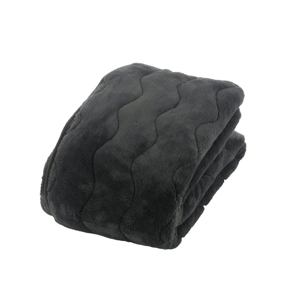 アテーナライフ　暖プラス　吸湿発熱・蓄熱ふんわりとろける敷パッド　フラッティ　ダークグレー　シングル