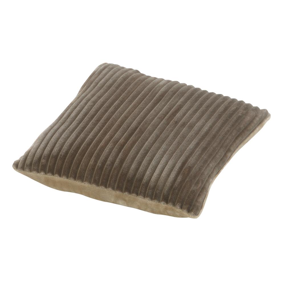 アテーナライフ　ボリュームクッションカバー　フロウズ　モカ　４５×４５ｃｍ