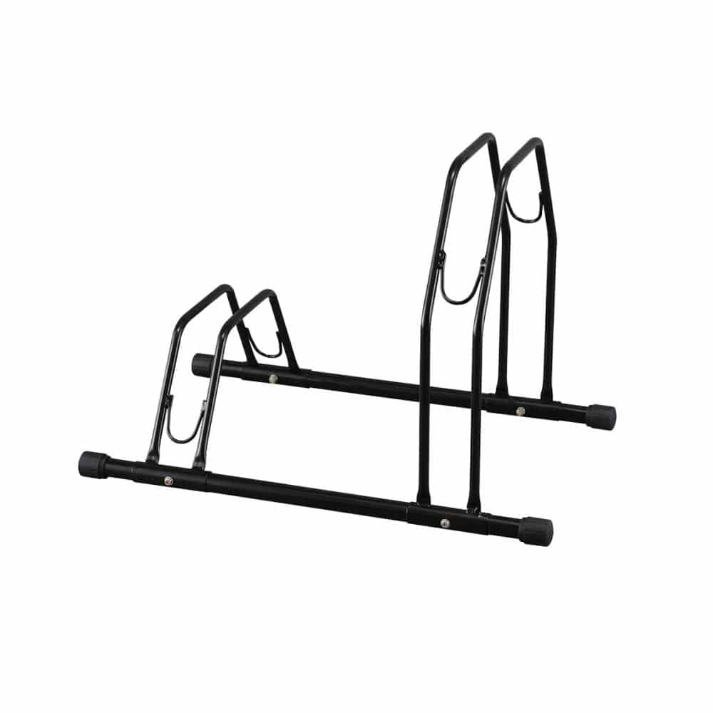 アイリスオーヤマ　自転車スタンド　２台用　ブラック　ＢＹＳ－２－Ｒ