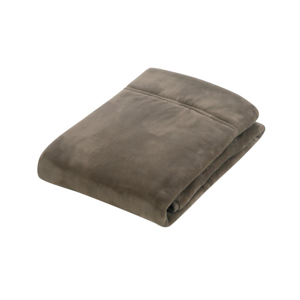 アテーナライフ　暖プラス　吸湿発熱・超なめらかタッチ綿入り毛布　モカ　シングル　１４０×１９０ｃｍ