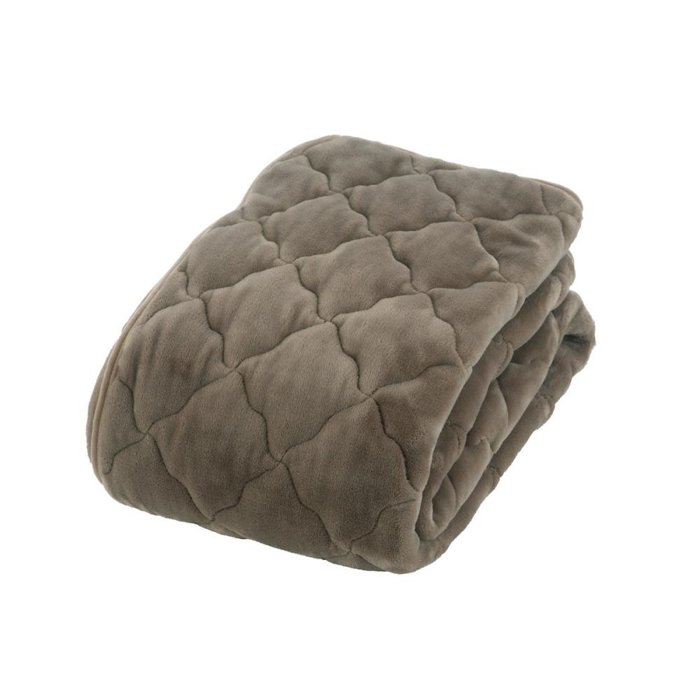 アテーナライフ　暖プラス　吸湿発熱・超なめらかタッチ敷パッド　モカ　ダブル　１４０×２００ｃｍ