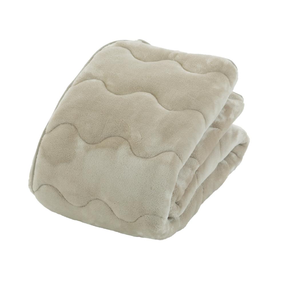 アテーナライフ　暖プラス　吸湿発熱・超ボリューム敷きパッド　ベージュ　シングル　１００×２００ｃｍ