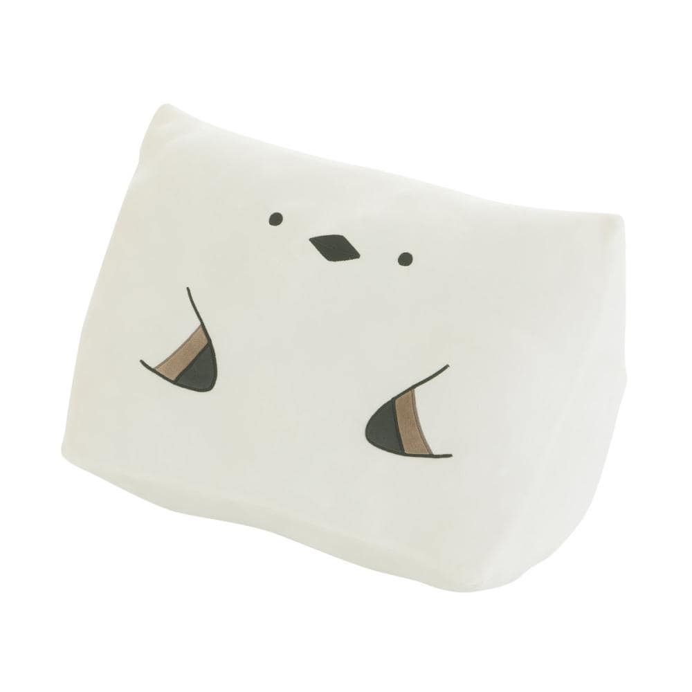 アテーナライフ　もちもち三角リラックスクッション　シマエナガ