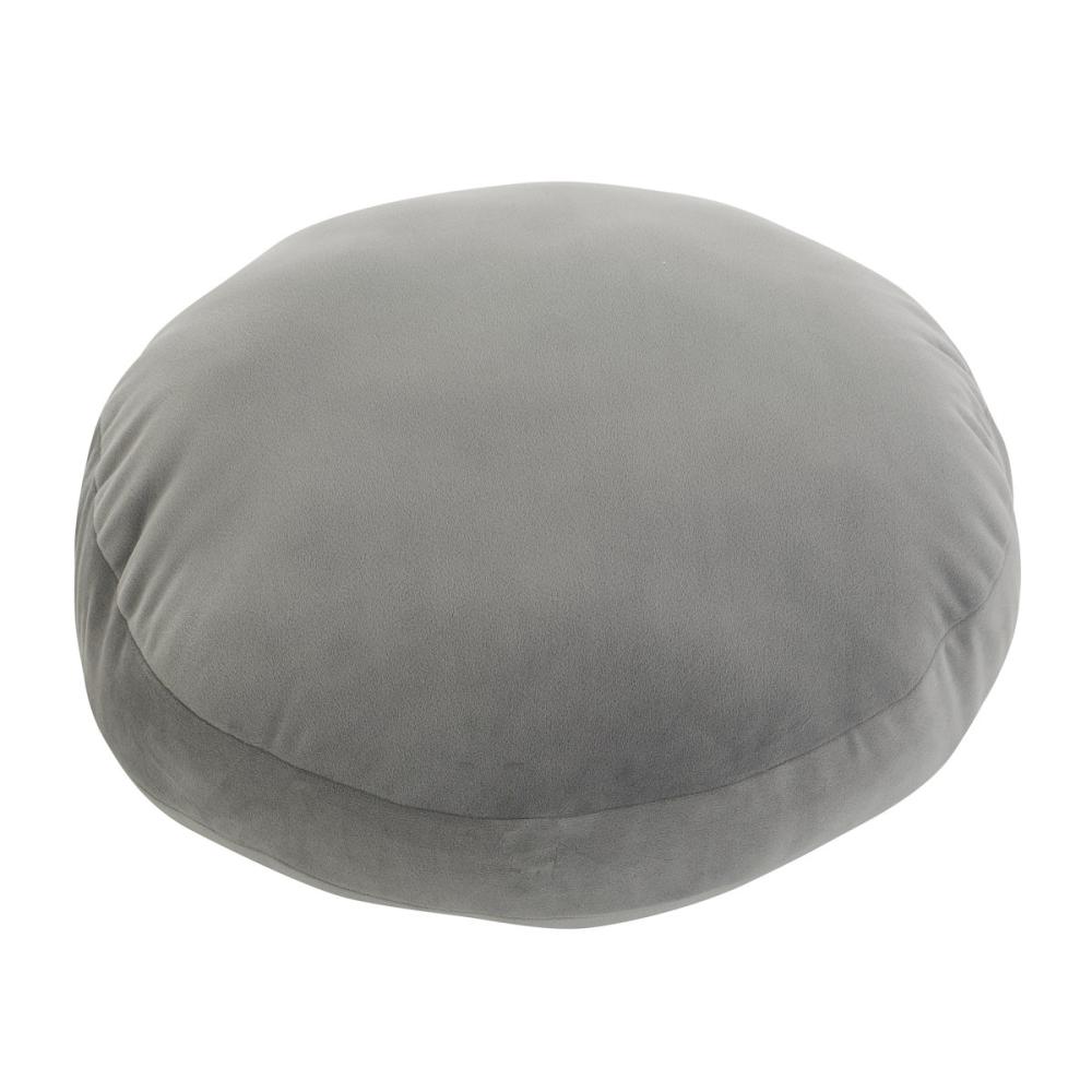 アテーナライフ　もちもちラウンドクッション　グレー　直径４０ｃｍ