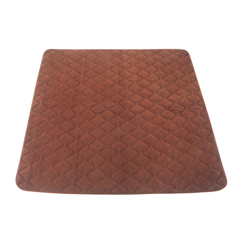 アテーナライフ　ぽこぽこリビングラグ　スフレ　レッド　１８５×１８５ｃｍ　約２．２畳