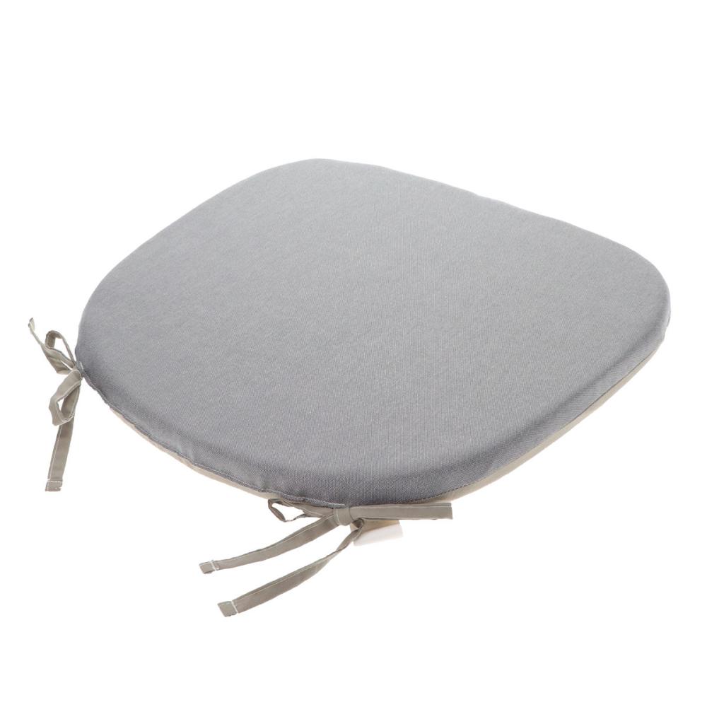 アテーナライフ　先染め馬蹄クッション　グレー