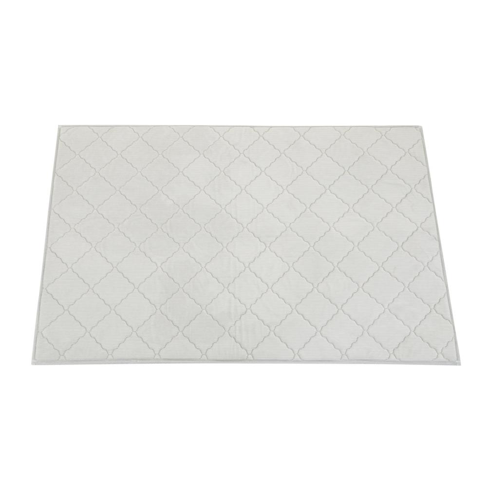 アテーナライフ　ルームマット　リッジ　グレー　９０×１３５ｃｍ