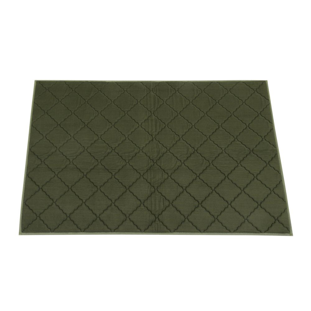 アテーナライフ　ルームマット　リッジ　グリーン　９０×１３５ｃｍ