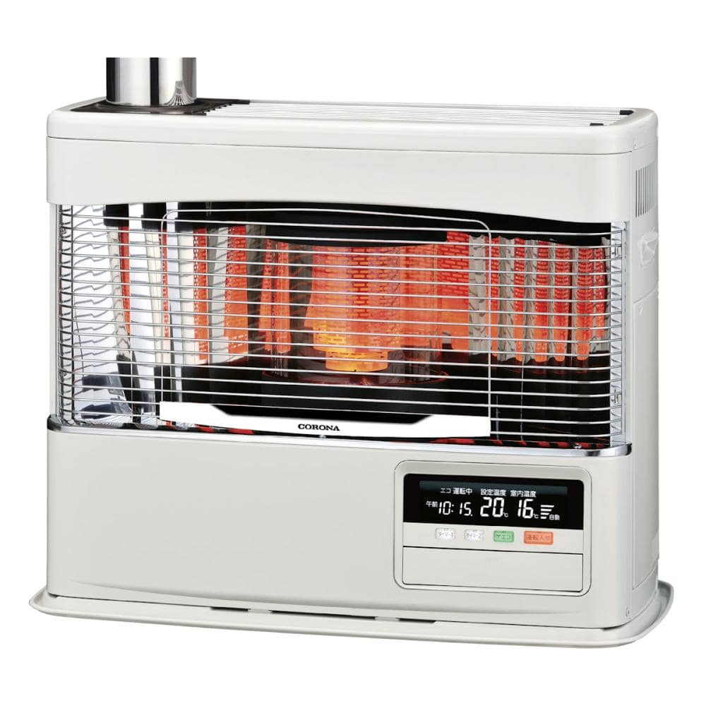 コロナ　ポット式（煙突式）角型ストーブ　木造１８畳　ホワイト　ＳＶ－７０２５ＰＫ（Ｗ）