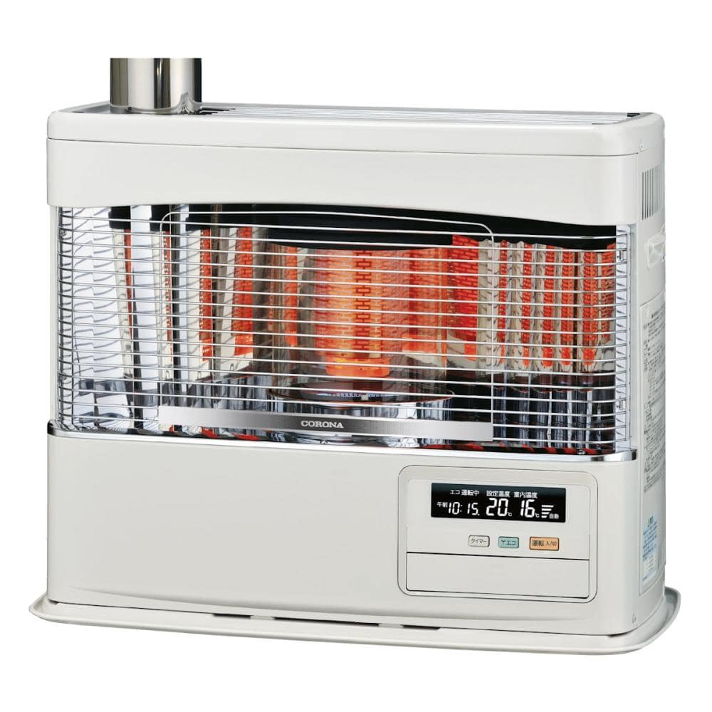 コロナ　ポット式（煙突式）角型ストーブ　木造１８畳　ホワイト　ＳＶ－７０２５ＰＲ（Ｗ）