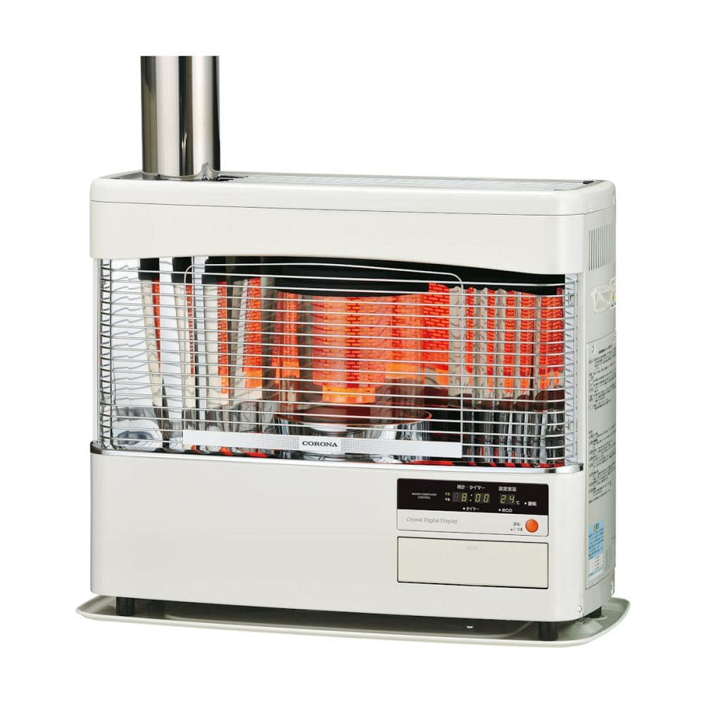 コロナ　ポット式（煙突式）ストーブ　木造１８畳　ホワイト　ＳＶ－７０ＢＳＳ（Ｗ）