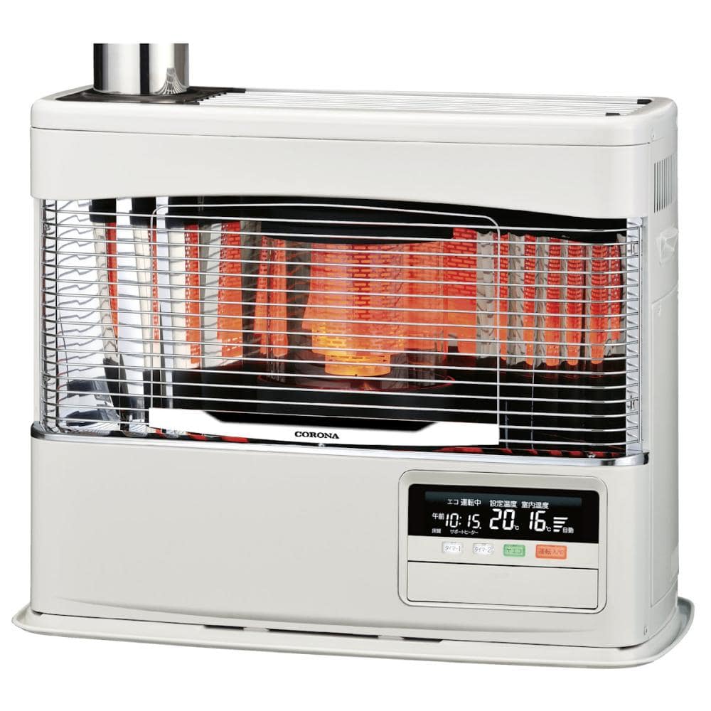コロナ　床暖ポット式（煙突式）ストーブ　木造２０畳　ホワイト　ＵＨ－７７２５ＰＫ（Ｗ）