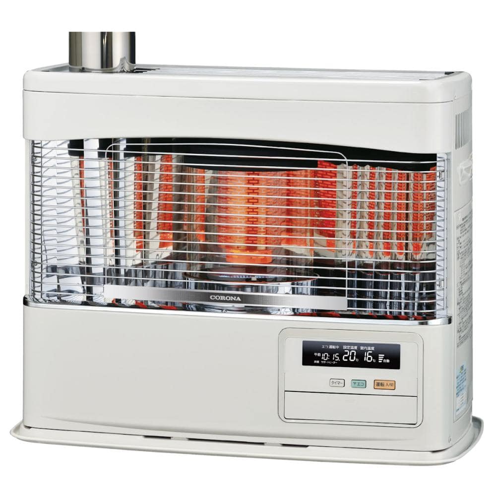 コロナ　床暖ポット式（煙突式）ストーブ　木造２０畳　ホワイト　ＵＨ－７７２５ＰＲ（Ｗ）