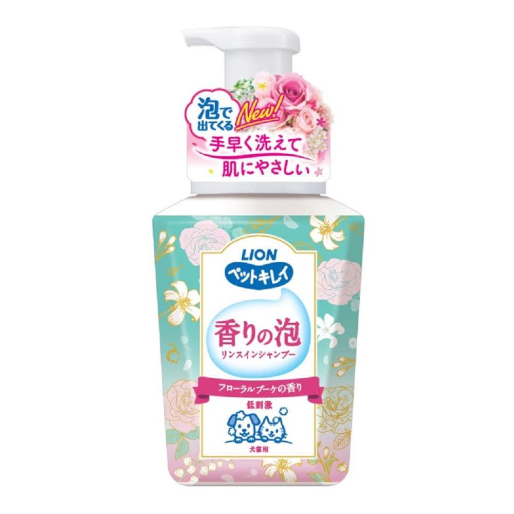 ペットキレイ　香りの泡リンスインシャンプー　犬猫用　フローラルブーケの香り　５００ｍＬ