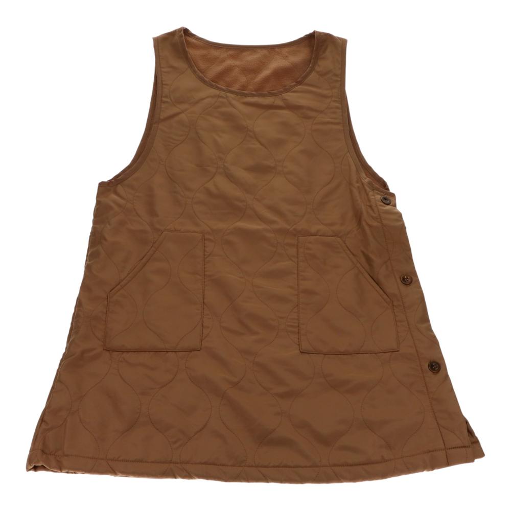 你的品牌名　撥水キルト裏フリースエプロン　ブラウン