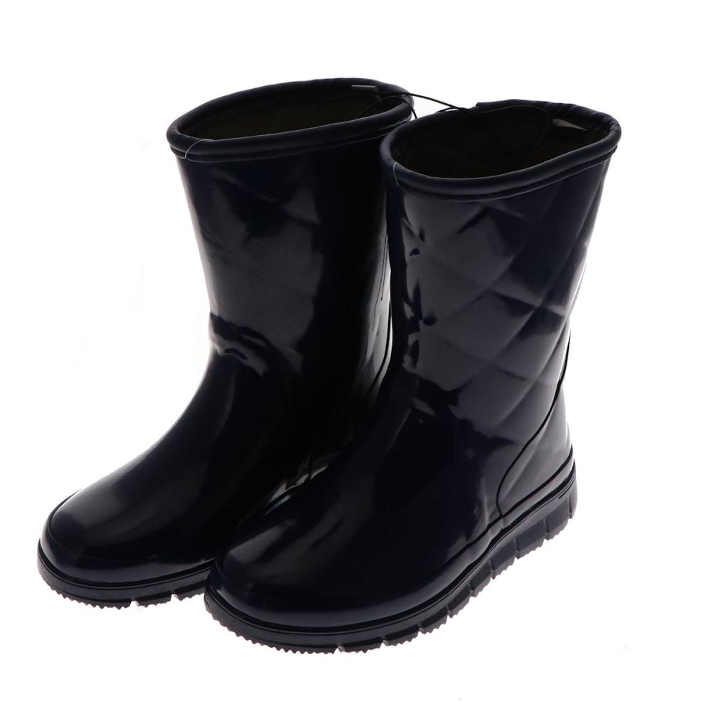 你的品牌名　婦人防寒長靴　防滑ガラス繊維ソール　ネイビー　Ｍ