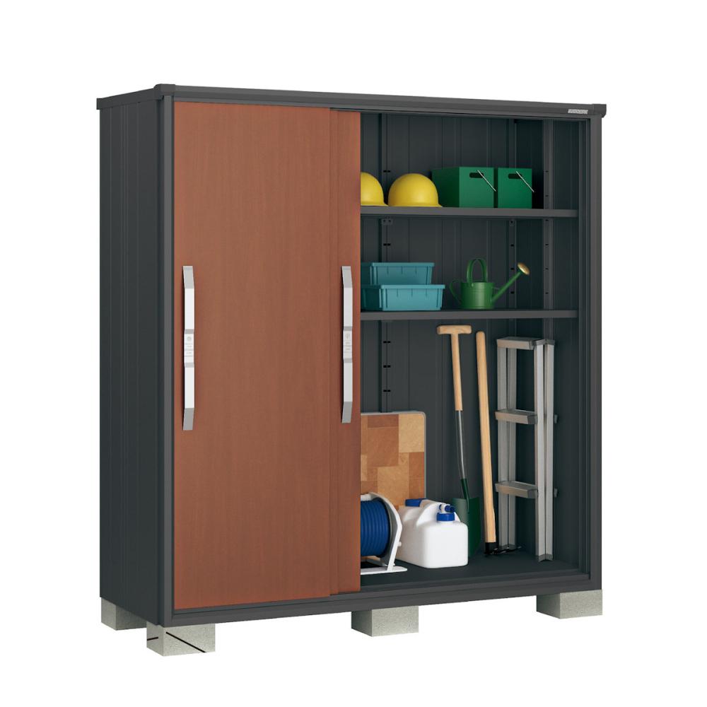 ヨド物置　ＢＬＡＣＫエスモ　間口１８０×奥行７５×高さ１９０ｃｍ　一般型　ウッディマロン　ＥＳＦ１８０７ＡＢＫ／ＷＭ