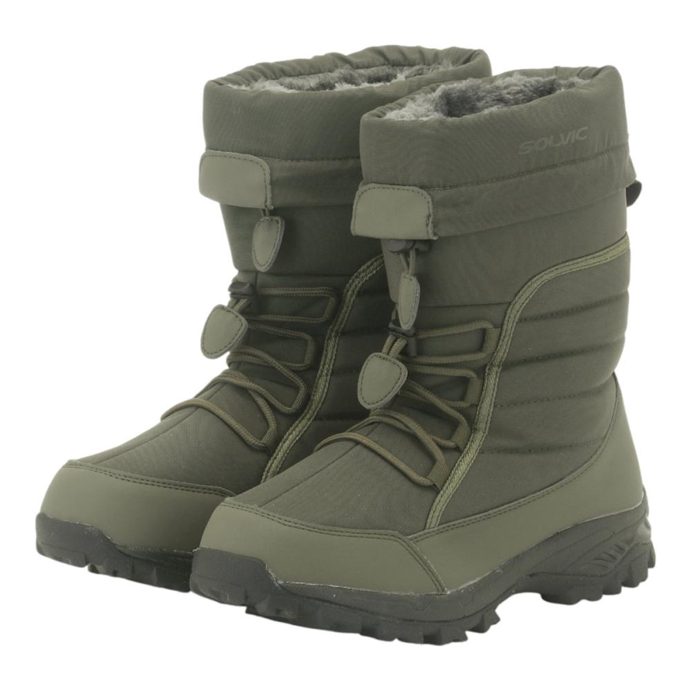 ＳＯＬＶＩＣ（ソルビック）　防滑ガラス繊維ソール　撥水Ｗブーツ　カーキ　Ｓ