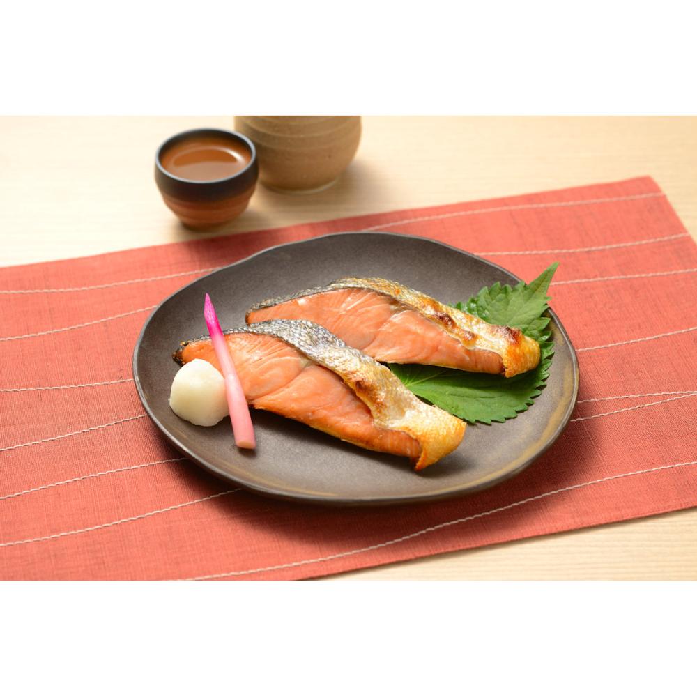 万越屋　レンジで簡単！焼塩引鮭　４袋入