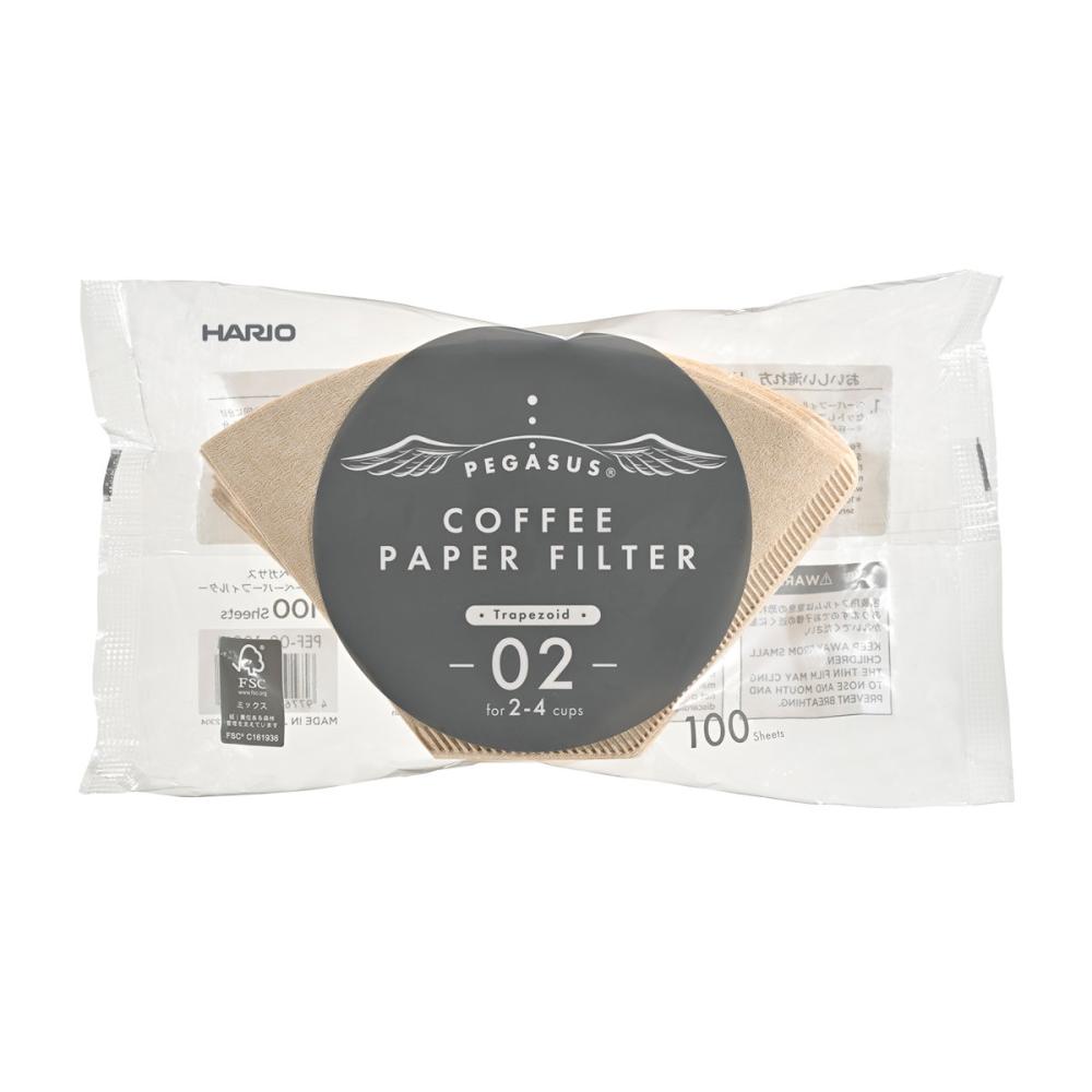 ハリオ　ペガサス　コーヒーペーパーフィルター　１００枚入り　ＰＥＦー０２ー１００Ｍ