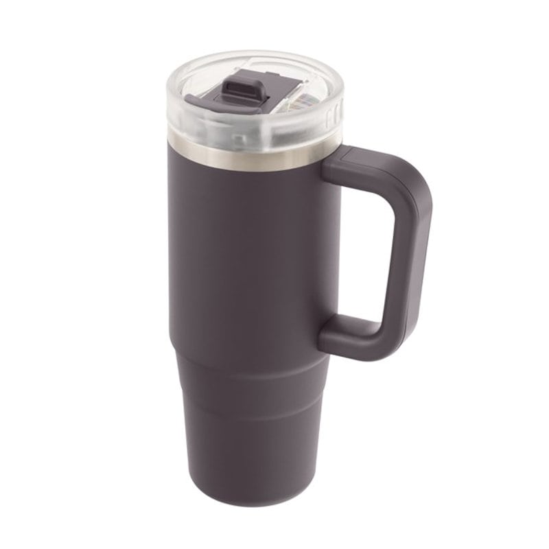 武田コーポレーション　ハンドル付きストロータンブラー　チャコールブラック　８８０ｍＬ