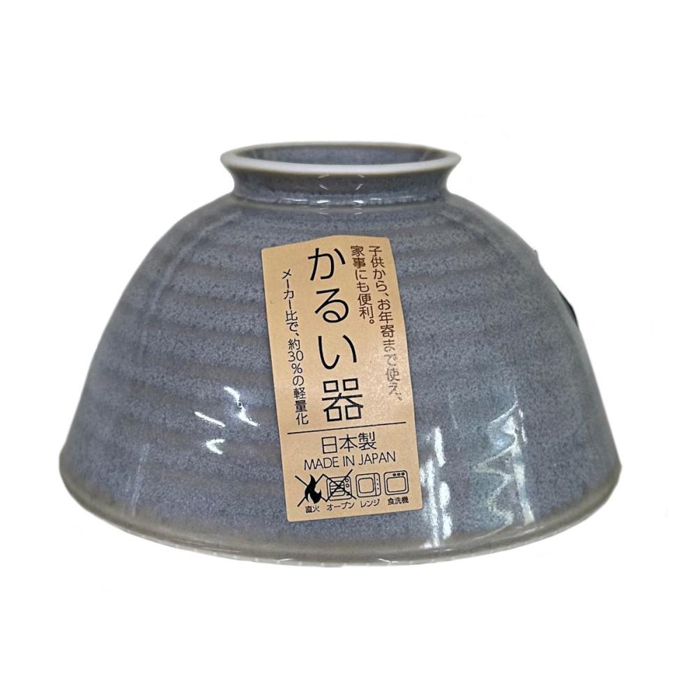 軽量茶碗　中　撥水十草　グレー