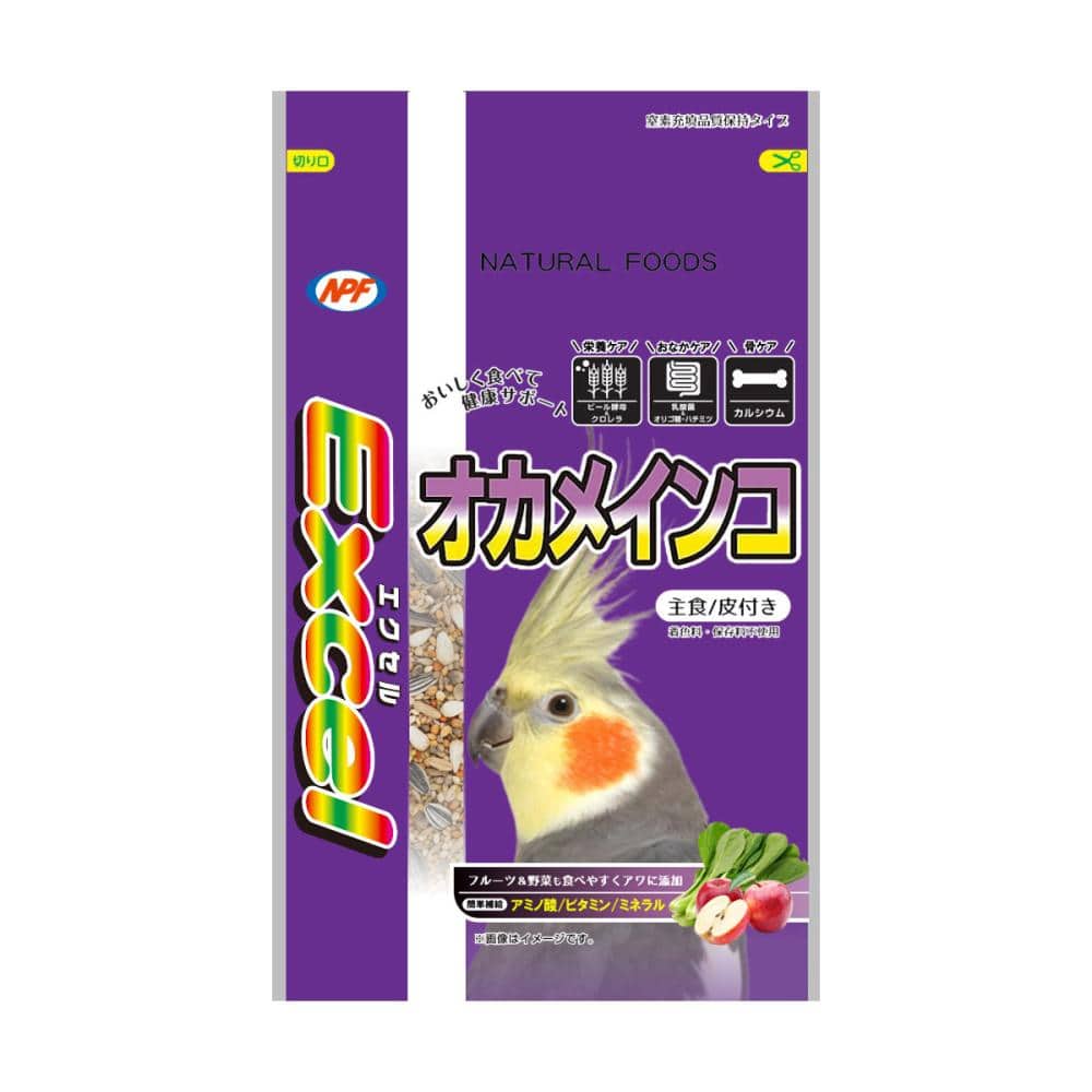 エクセル　オカメインコ　主食　皮付き　１．１５ｋｇ