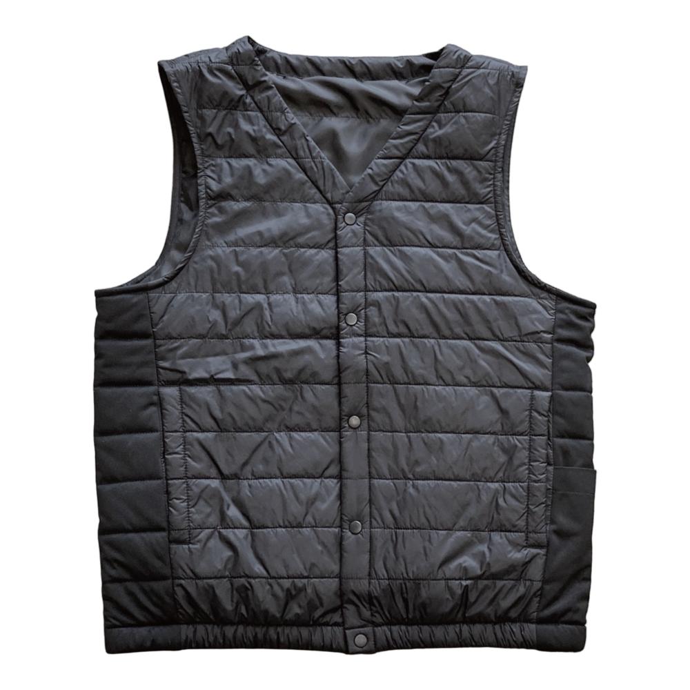 你的品牌名　ヒーター付きインナーベストＩ型　ブラック　３Ｌ