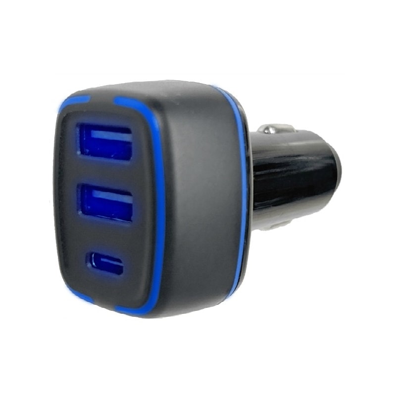 カシムラ　ＤＣ６０Ｗ　ＵＳＢ３ポート　ＤＣ０７４