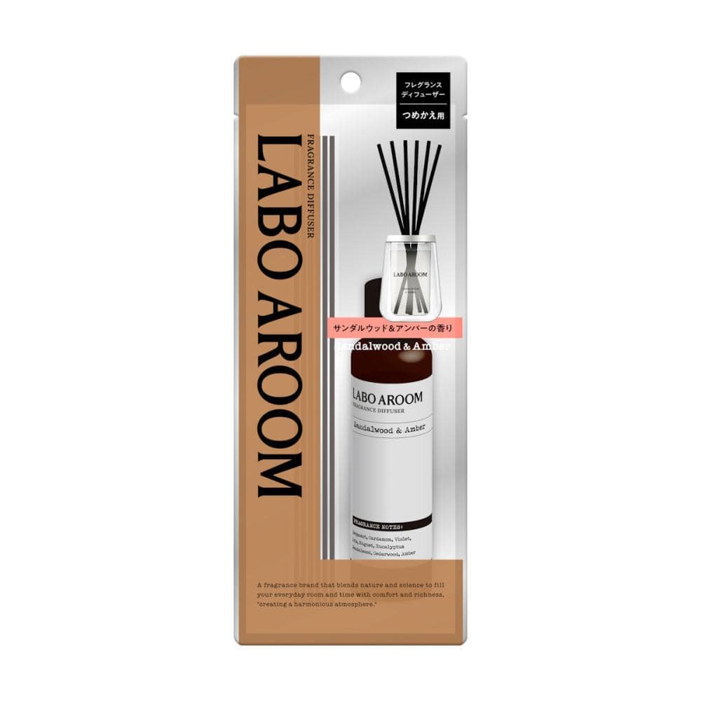 ｂｒｉｄｇｅ　ＬＡＢＯ　ＡＲＯＯＭ　ディフューザー　サンダルウッド＆アンバー　詰め替え用　７５ｍＬ