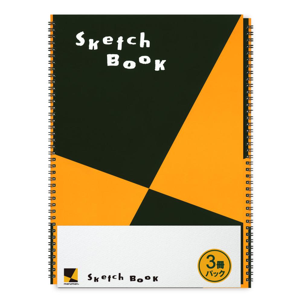 マルマン　スケッチブック　Ｂ４　Ｓ１２０　３冊パック