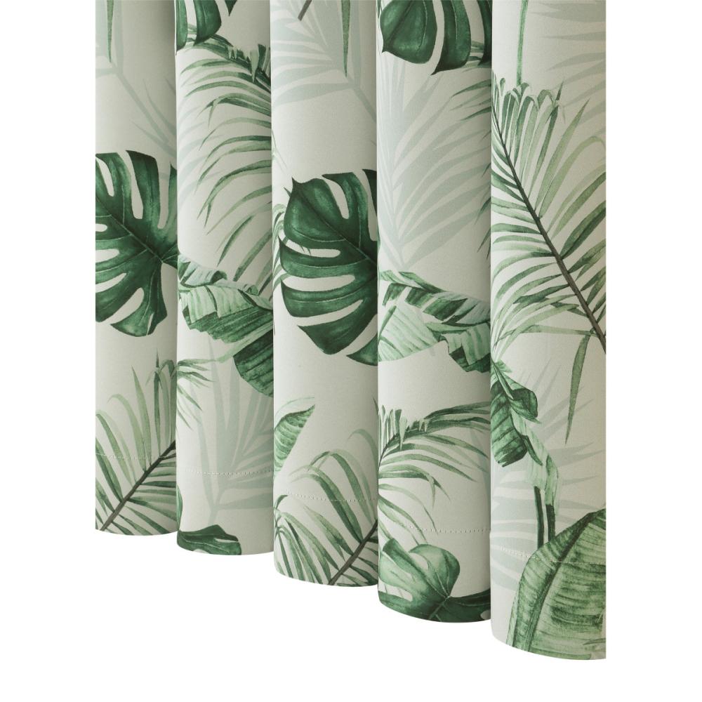 ドレープカーテン　ジャングル　遮光性　グリーン　１００×２００ｃｍ　２枚組