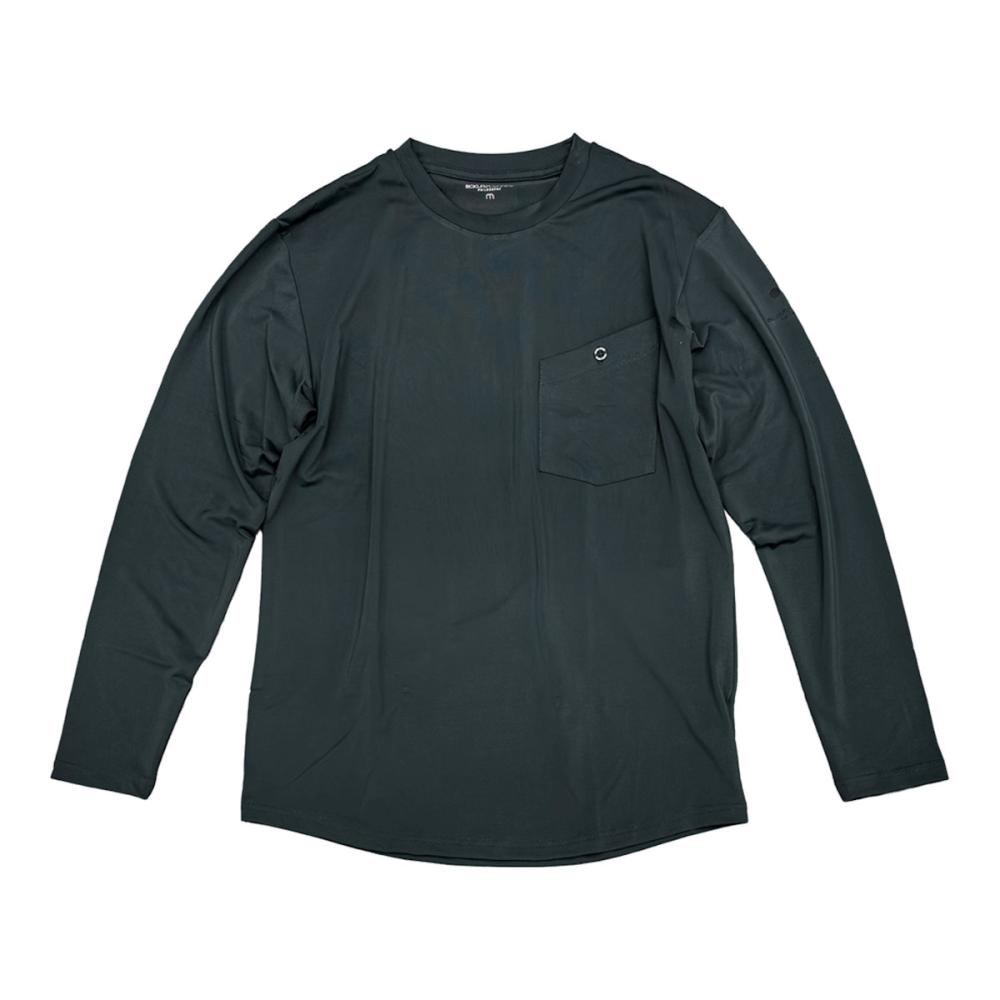 ボクエア　長袖Ｔシャツ　クルーネック　チャコール　Ｌ　３１０６