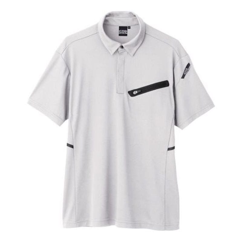 ジーベック　Ｃ．ＺＯＮＥ（クロスゾーン）　冷感半袖ポロシャツ　ＳＳ　シルバーグレー　６１１０