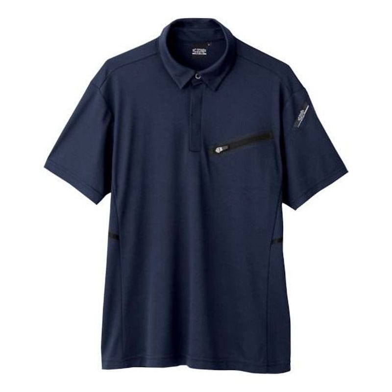 ジーベック　Ｃ．ＺＯＮＥ（クロスゾーン）　冷感半袖ポロシャツ　３Ｌ　ディープネイビー　６１１０