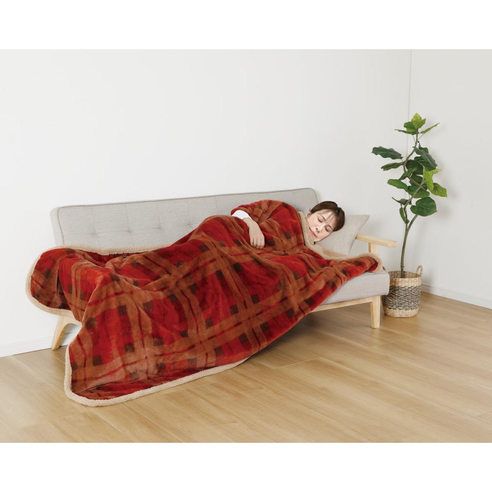 アテーナライフ　ファータッチリビング毛布　ミッターグ　１４０×１９０ｃｍ