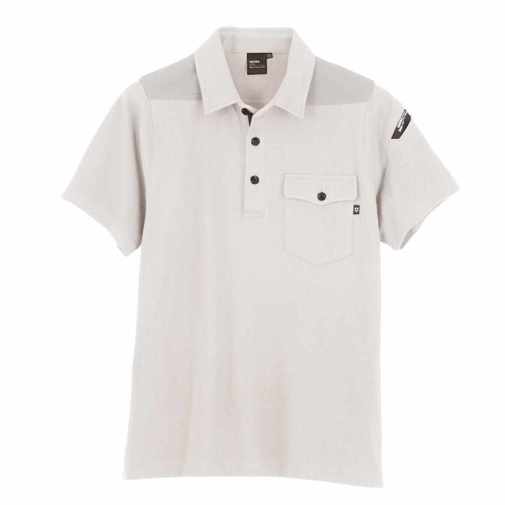 ジーベック　現場服半袖ポロシャツ　Ｓ　グレー　６０５０
