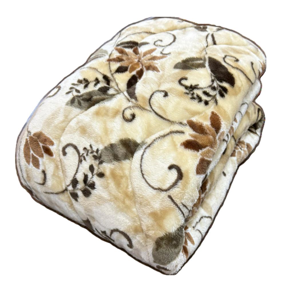 西川　マイヤー敷パッド　シェンナ　ベージュ　シングル　１００×２０５ｃｍ