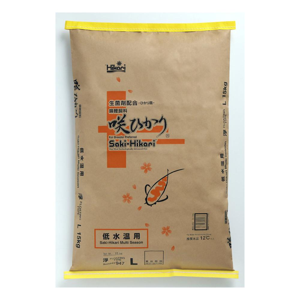 鯉のエサ　咲ひかり　低水温用　浮上　Ｌ　１５ｋｇ