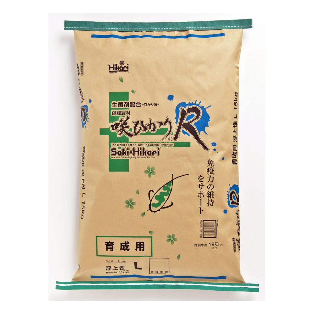 鯉のエサ　咲ひかりＲ　育成用　浮上　Ｌ　１５ｋｇ