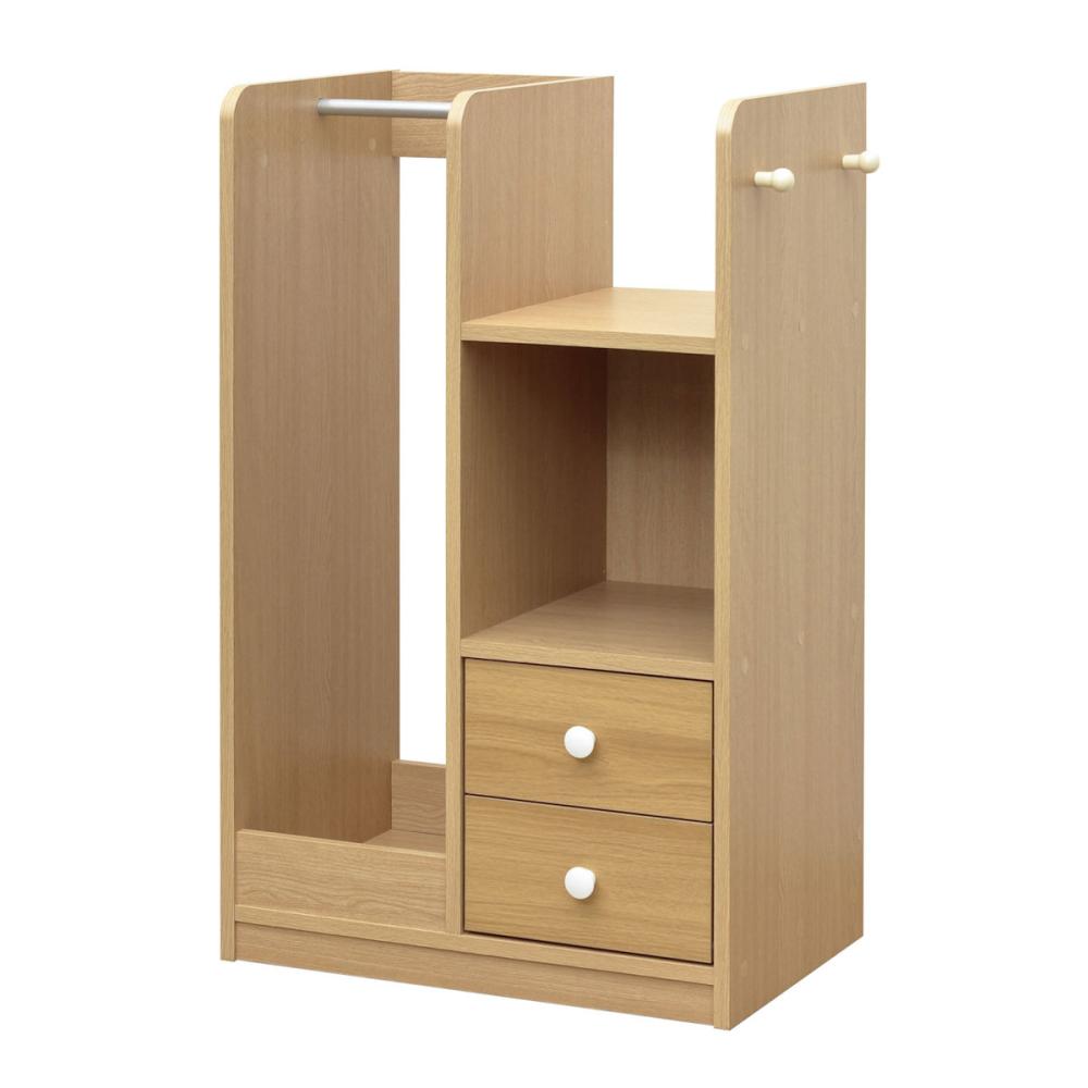 クロシオ　ランドセル、ハンガーラック　キャスター付　ナチュラル