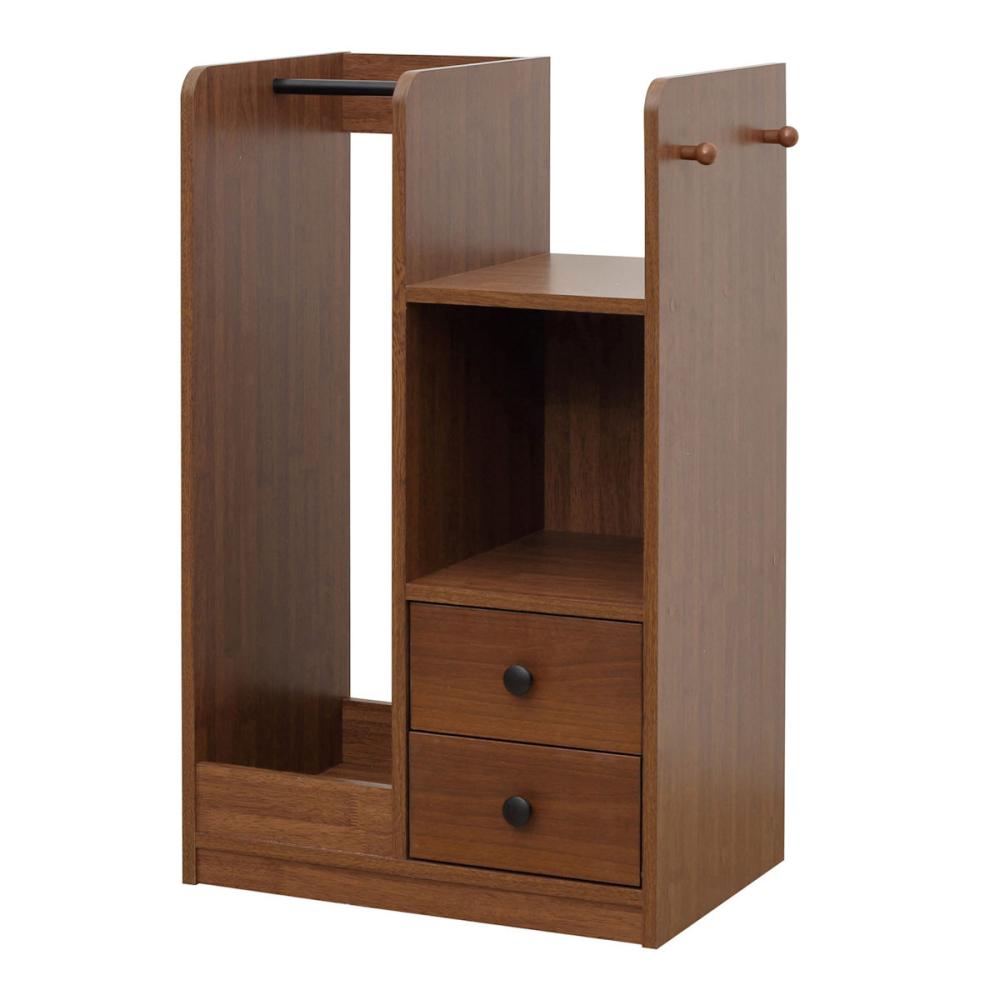 クロシオ　ランドセル、ハンガーラック　キャスター付　ブラウン