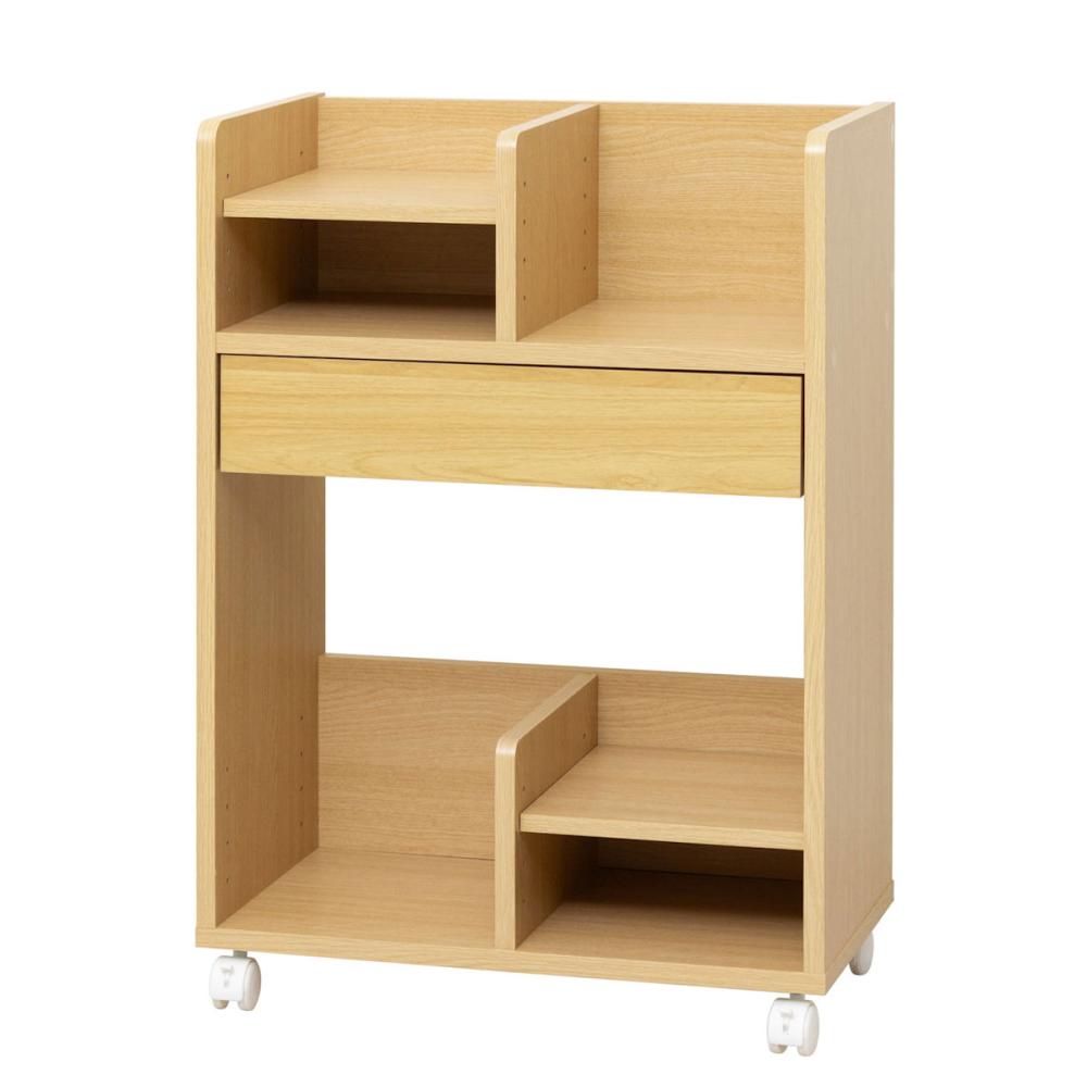 クロシオ　ランドセル収納ワゴン　コンパクト　ナチュラル